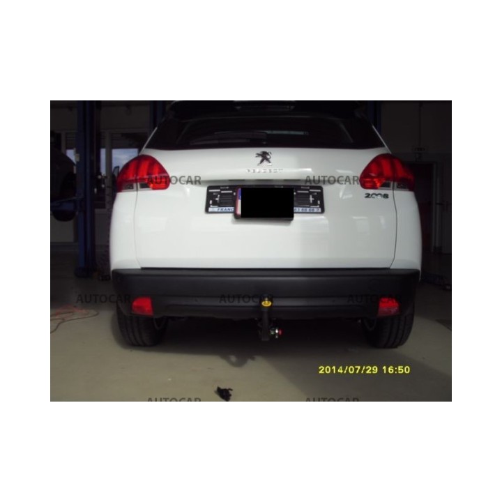 Vertical Detachable Towbar with Key, Westfalia Automotive 5 Doors, Peugeot 2008 2013 - 2019 - EDK.ro
