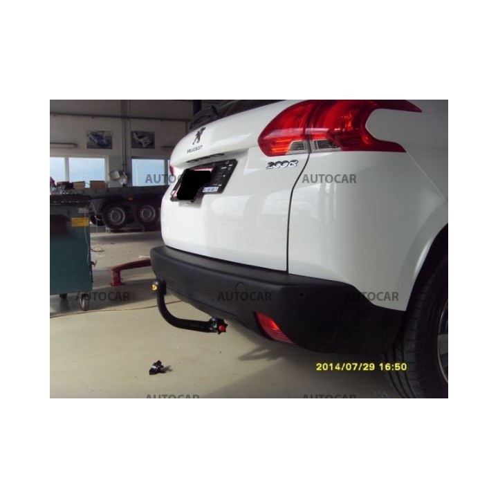 Vertical Detachable Towbar with Key, Westfalia Automotive 5 Doors, Peugeot 2008 2013 - 2019 - EDK.ro