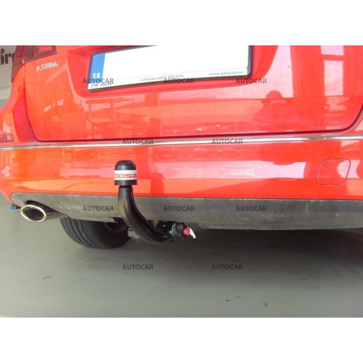 Cârlig de Remorcare Detașabil Vertical cu Cheie, ORIS / Bosal J, Opel Astra 2012 - Prezent - EDK.ro
