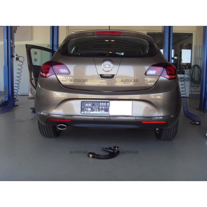Cârlig de Remorcare Detașabil Vertical cu Cheie, Westfalia Automotive J, Opel Astra 2009 - 2015 - EDK.ro