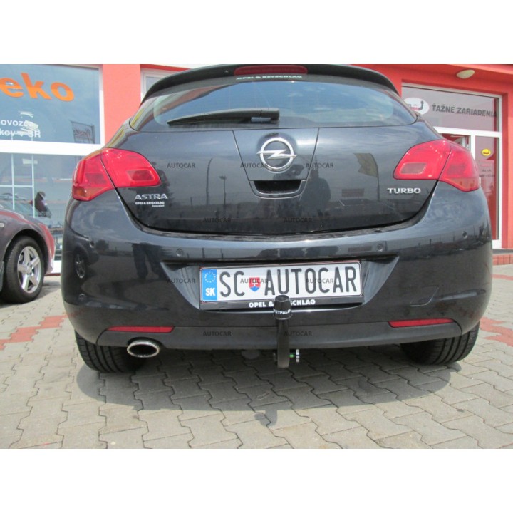 Cârlig de Remorcare Detașabil Vertical cu Cheie, Westfalia Automotive J, Opel Astra 2009 - 2015 - EDK.ro