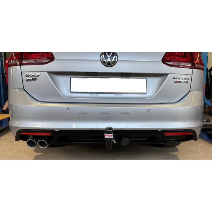 Towbar, Auto-Hak, Vertical Detachable System, Volkswagen Golf 2013 - 2020 - EDK.ro