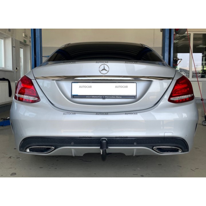 Cârlig de Remorcare, Auto-Hak, Sistem Demontabil Vertical, Mercedes-Benz C-Class 4 Uși 2014 - 2018 - EDK.ro