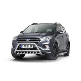 EC Homologated Bullbar, Steeler 4x4 "A" Bar with Spikes, Color Silver, Ford Kuga 2017 - 2019 - EDK.ro