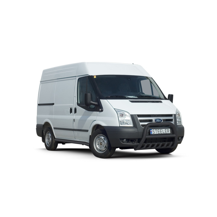 EC Homologated Bullbar, Steeler 4x4 "A" Bar with Spikes, Color Black, Ford Transit 2006 - 2012 - EDK.ro