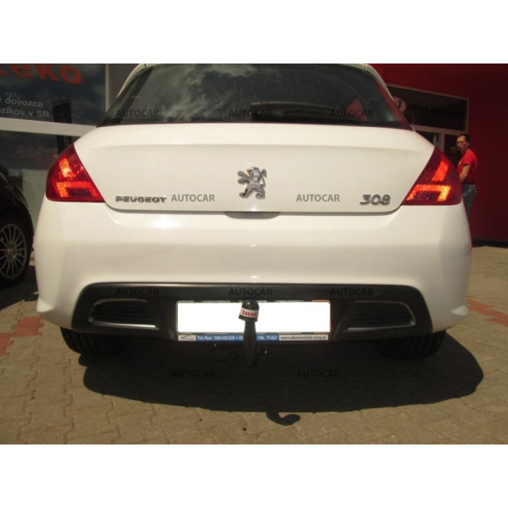 Vertical Detachable Towbar with Key, ORIS / Bosal 5 Doors, Peugeot 308 2007 - 2013 - EDK.ro