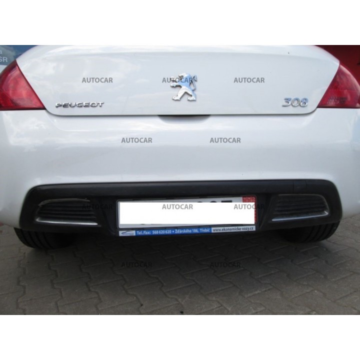 Cârlig de Remorcare Detașabil Vertical cu Cheie, ORIS / Bosal 5 Uși, Peugeot 308 2007 - 2011 - EDK.ro