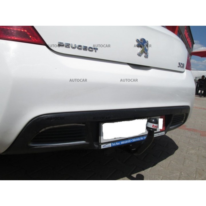 Vertical Detachable Towbar with Key, ORIS / Bosal 5 Doors, Peugeot 308 2007 - 2013 - EDK.ro