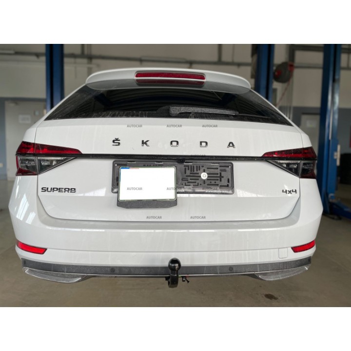 Vertical Detachable Towbar with Key, Westfalia Automotive III, Škoda Superb 2014 - 2023 - EDK.ro