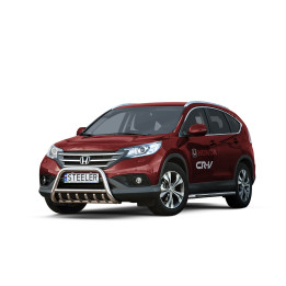 EC Homologated Bullbar, Steeler 4x4 "A" Bar with Spikes, Color Silver, Honda CR-V 2012 - 2016 - EDK.ro