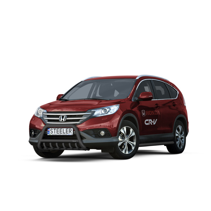 Bullbar Omologat RAR, Steeler 4x4 "A" Bar cu Țăruși, Culoare Negru, Honda CR-V 2012 - 2016 - EDK.ro
