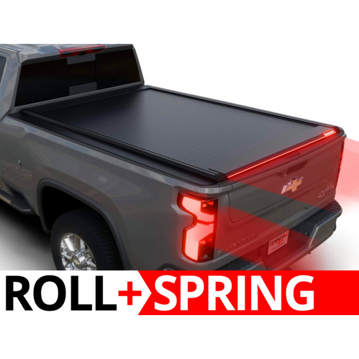 Închidere de Benă Tip Rulou Asistat, Tessera 4x4 Roll+, Chevrolet Silverado 2500 Lungime Benă 8.2 Feet 2020 - Prezent - EDK.ro