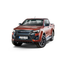 EC Homologated Bullbar, Steeler 4x4 "A" Bar with Spikes, Color Black, Isuzu D-Max 2024 - Present - EDK.ro
