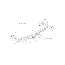 Towbar, Auto-Hak, Automatic Detachable System, Peugeot 308 Station Wagon 2014 - 2021 - EDK.ro