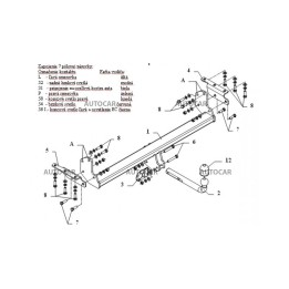 Towbar, Auto-Hak, Automatic Detachable System, Nissan Navara Pickup 2016 - Present - EDK.ro