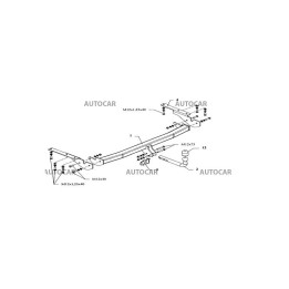 Towbar, Auto-Hak, Automatic Detachable System, Toyota Prius 2015 - Present - EDK.ro