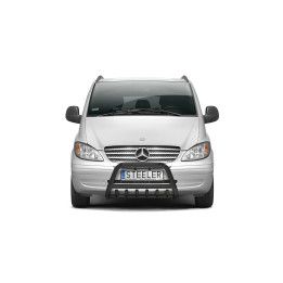 Bullbar Omologat RAR, Steeler 4x4 "A" Bar cu Țăruși, Culoare Negru, Mercedes-Benz Vito 2003 - 2010 - EDK.ro