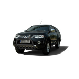 Bullbar Omologat RAR, Steeler 4x4 "A" Bar cu Țăruși, Culoare Negru, Mitsubishi L200 2006 - 2009 - EDK.ro