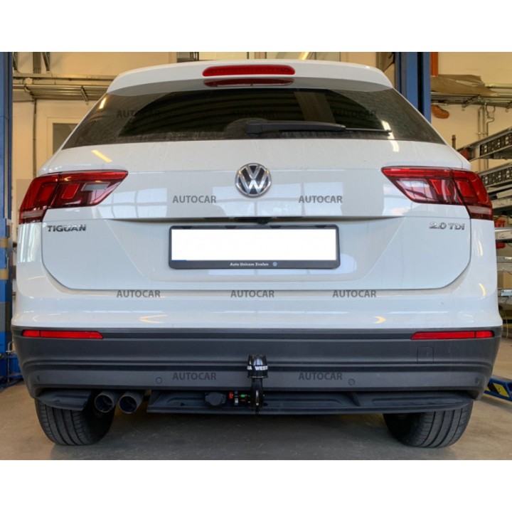 Vertical Detachable Towbar with Key, Westfalia Automotive, Volkswagen Tiguan 2016 - 2023 - EDK.ro