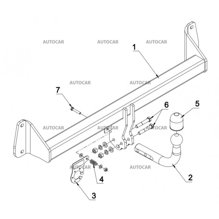 Towbar, Auto-Hak, Semi-Detachable System, BMW X1 2015 - Present - EDK.ro