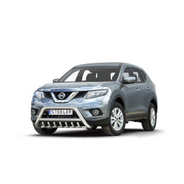 EC Homologated Bullbar, Steeler 4x4 "A" Bar with Spikes, Color Silver, Nissan X-Trail 2014 - 2017 - EDK.ro