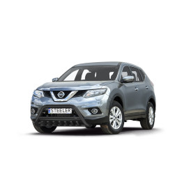 Bullbar Omologat RAR, Steeler 4x4 "A" Bar cu Țăruși, Culoare Negru, Nissan X-Trail 2014 - 2017 - EDK.ro