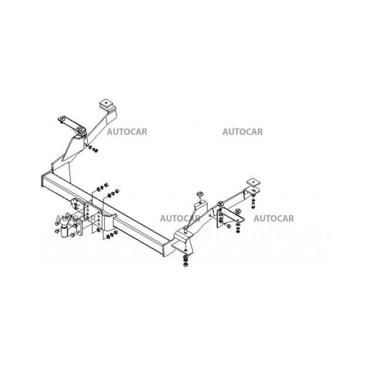 Cârlig de Remorcare, Auto-Hak, Sistem Semi-Demontabil, Fiat Ducato Dubă / 4x4 1999 - 2006 - EDK.ro