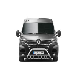 Bullbar Omologat RAR, Steeler 4x4 "A" Bar cu Țăruși, Culoare Argintiu, Renault Master 2019 - Prezent - EDK.ro