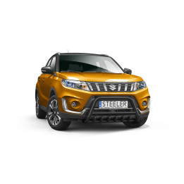 Bullbar Omologat RAR, Steeler 4x4 "A" Bar cu Țăruși, Culoare Negru, Suzuki Vitara 2018 - Prezent - EDK.ro