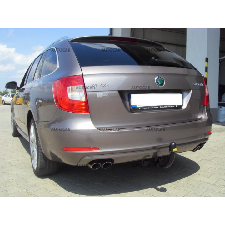 Cârlig de Remorcare, Auto-Hak, Sistem Demontabil Vertical, Škoda Superb Combi 4x4 2008 - 2014 - EDK.ro