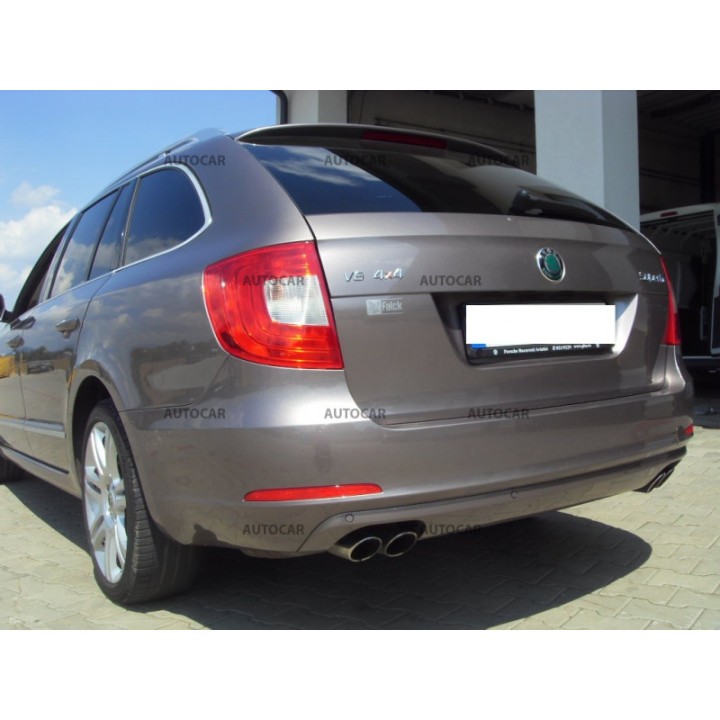 Cârlig de Remorcare, Auto-Hak, Sistem Demontabil Vertical, Škoda Superb Combi 4x4 2008 - 2014 - EDK.ro