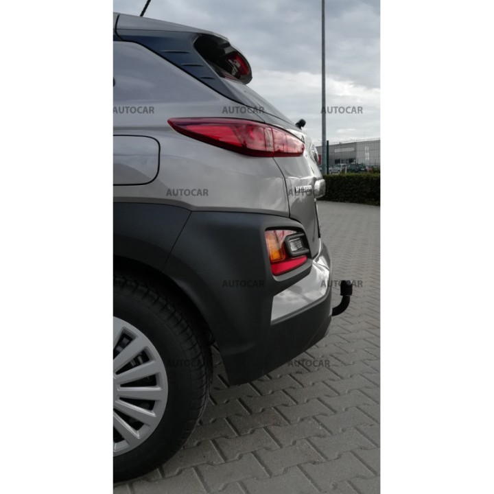 Cârlig de Remorcare, Auto-Hak, Sistem Semi-Demontabil, Hyundai Kona fără AdBlue 2017 - 2020 - EDK.ro