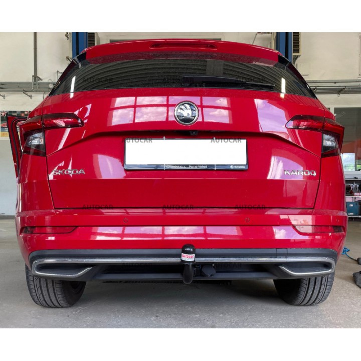 Cârlig de Remorcare, Auto-Hak, Sistem Demontabil Vertical, Škoda Karoq 2017 - Prezent - EDK.ro