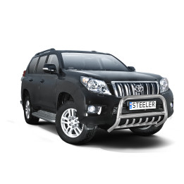 Bullbar Omologat RAR, Steeler 4x4 "A" Bar cu Țăruși, Culoare Argintiu, Toyota Land Cruiser 150 2010 - 2013 - EDK.ro