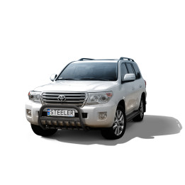 Bullbar Omologat RAR, Steeler 4x4 "A" Bar cu Țăruși, Culoare Negru, Toyota Land Cruiser V8 2012 - 2016 - EDK.ro