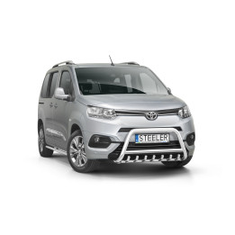 Bullbar Omologat RAR, Steeler 4x4 "A" Bar cu Țăruși, Culoare Argintiu, Toyota ProAce City Verso 2019 - Prezent - EDK.ro