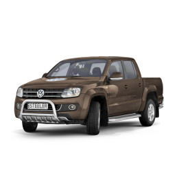 EC Homologated Bullbar, Steeler 4x4 "A" Bar with Spikes, Color Silver, Volkswagen Amarok 2009 - 2016 - EDK.ro