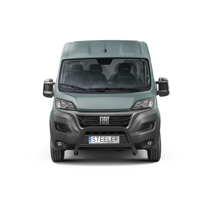 Bullbar Omologat RAR, Steeler 4x4 "A" Bar cu Traversă, Culoare Argintiu, Fiat Ducato / Citroën Jumper / Peugeot Boxer 2006 - 202