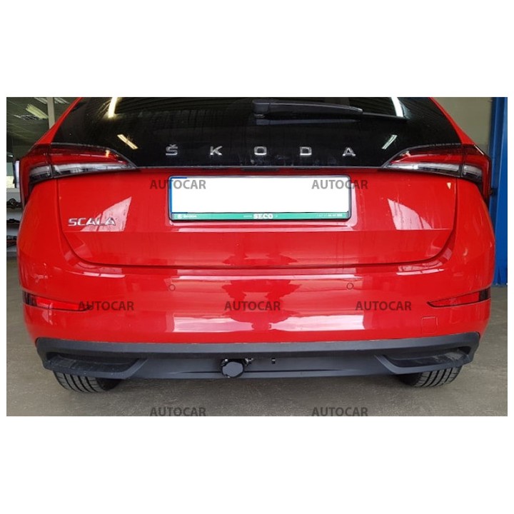 Cârlig de Remorcare, Auto-Hak, Sistem Demontabil Vertical, Škoda Scala 2018 - Prezent - EDK.ro