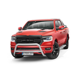 Bullbar Omologat RAR, Steeler 4x4 "A" Bar cu Traversă, Culoare Argintiu, Dodge RAM 1500 2019 - Prezent - EDK.ro