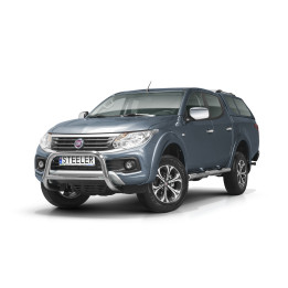 EC Homologated Bullbar, Steeler 4x4 "A" Bar with Crossbar, Color Silver, Fiat Fullback 2015 - Present - EDK.ro