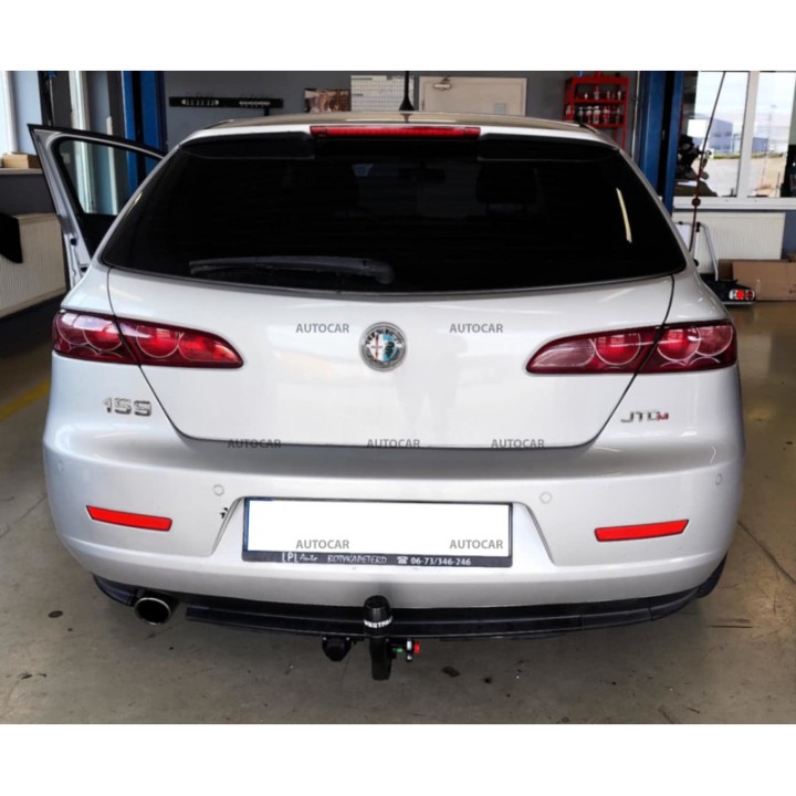 Vertical Detachable Towbar with Key, Westfalia Automotive, Alfa Romeo 159 2006 - 2011 - EDK.ro