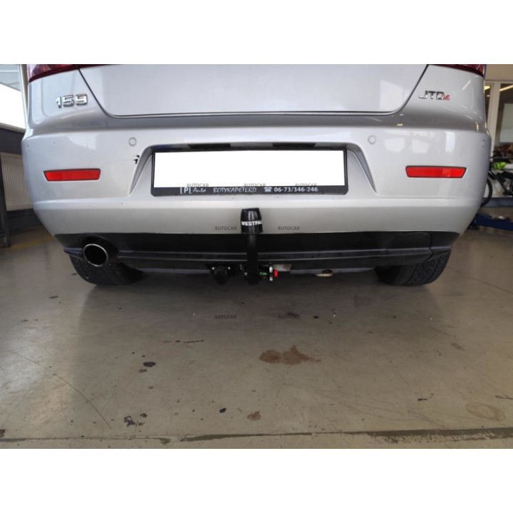 Vertical Detachable Towbar with Key, Westfalia Automotive, Alfa Romeo 159 2006 - 2011 - EDK.ro