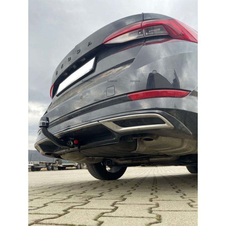Vertical Detachable Towbar with Key, Westfalia Automotive IV, Škoda Octavia 2020 - 2023 - EDK.ro