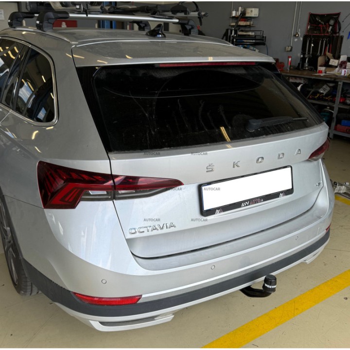 Vertical Detachable Towbar with Key, Westfalia Automotive IV, Škoda Octavia 2020 - 2023 - EDK.ro