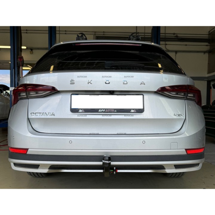 Vertical Detachable Towbar with Key, Westfalia Automotive IV, Škoda Octavia 2020 - 2023 - EDK.ro