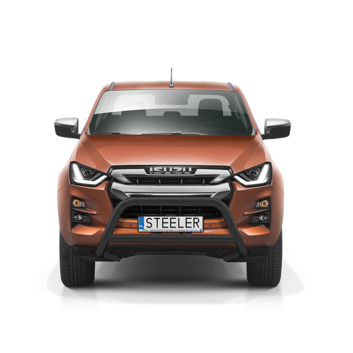 Bullbar Omologat RAR, Steeler 4x4 "A" Bar cu Traversă, Culoare Argintiu, Isuzu D-Max 2020 - Prezent - EDK.ro