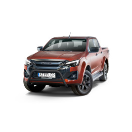 EC Homologated Bullbar, Steeler 4x4 "A" Bar with Crossbar, Color Black, Isuzu D-Max 2024 - Present - EDK.ro