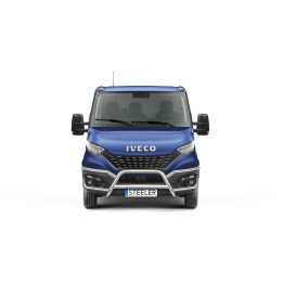 EC Homologated Bullbar, Steeler 4x4 "A" Bar with Crossbar, Color Silver, Iveco Daily 2019 - 2024 - EDK.ro