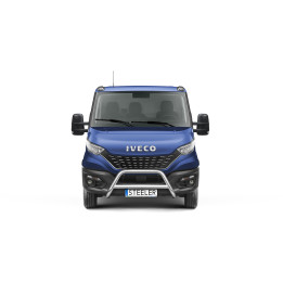 EC Homologated Bullbar, Steeler 4x4 "A" Bar with Crossbar, Color Silver, Iveco Daily 2019 - 2024 - EDK.ro